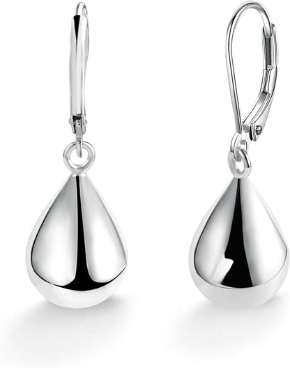 925 Sterling Silver Teardrop  Earrings for Women Girls Waterdrop #OWK011