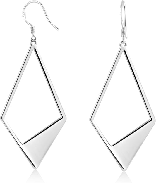 925 Sterling Silver Dangle Earrings for Women Hook Earing for Women Trendy #OWK003