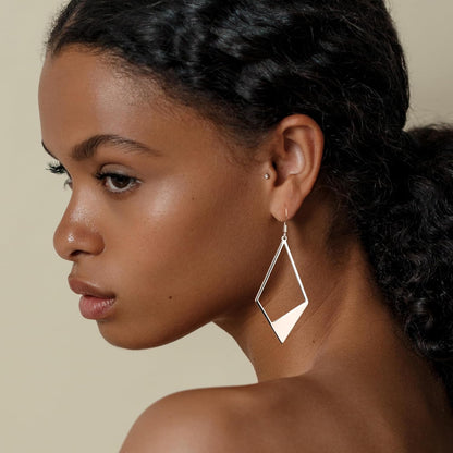 925 Sterling Silver Dangle Earrings for Women Hook Earing for Women Trendy #OWK003