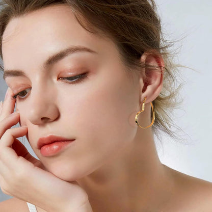 925 Sterling Silver Heart Earrings for Women Girls #OWK002