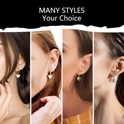 925 Sterling Silver Heart Dangle Earrings for Women Silver Dangle Earrings Hypoallergenic Love Heart Dangle Drop Earrings for Gifts #OWK007