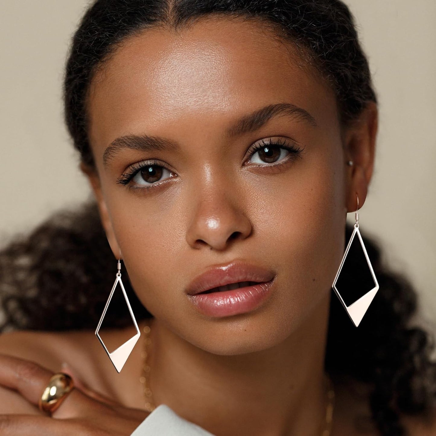 925 Sterling Silver Dangle Earrings for Women Hook Earing for Women Trendy #OWK003