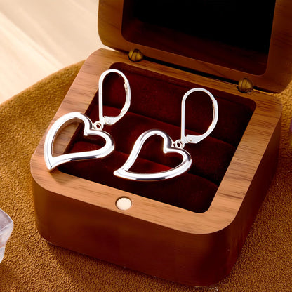 925 Sterling Silver Heart Earrings for Women #OWK004
